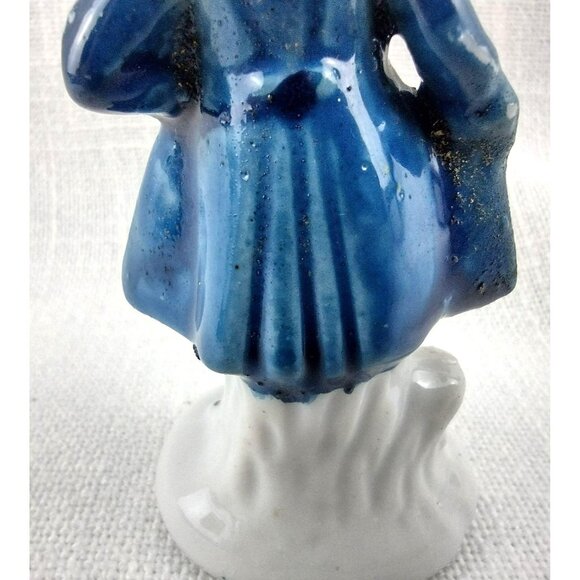 Colonial Noble Man Vintage Occupied Japan Hand Painted 3 Inch Statue - Picture 8 of 12